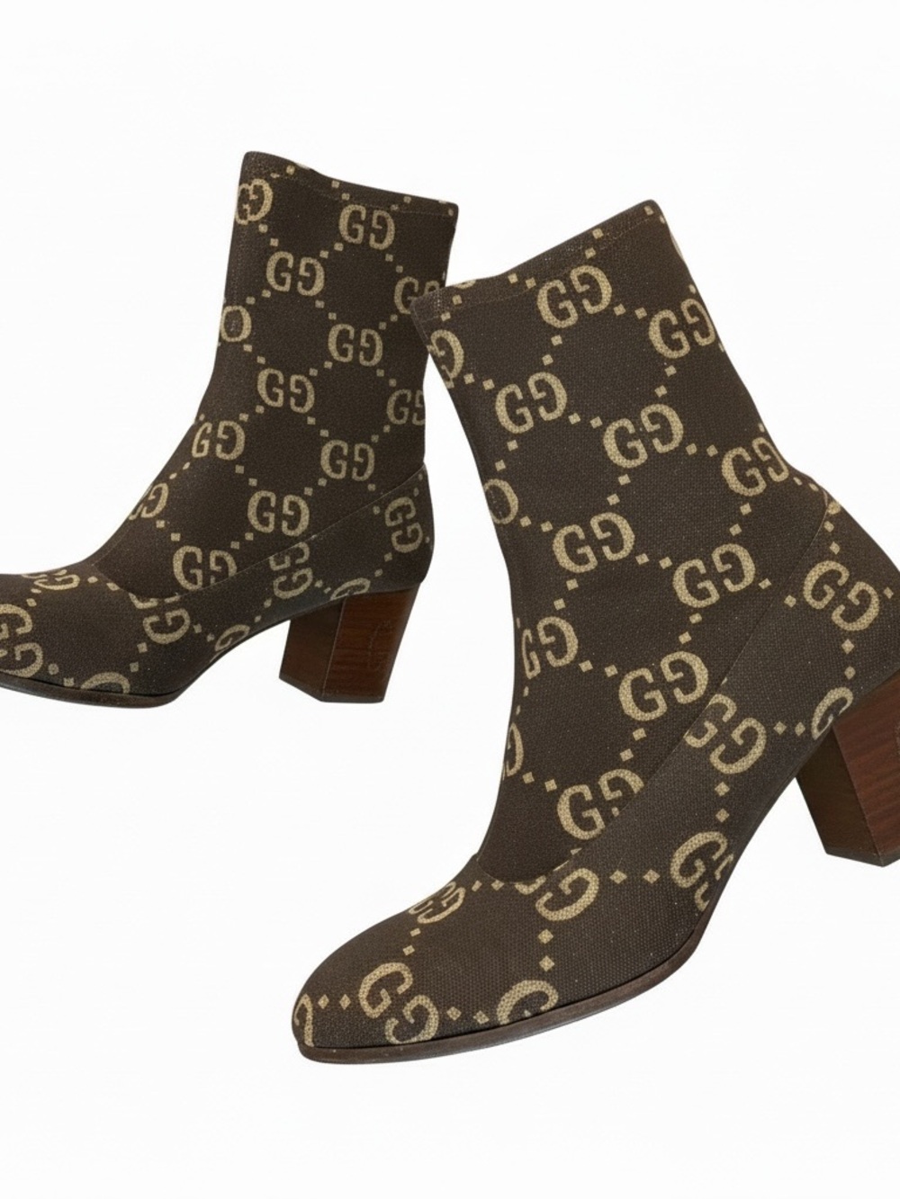 Gucci GG Supreme Canvas Ankle Boots – Block Heel Logo Boot (Unisex)